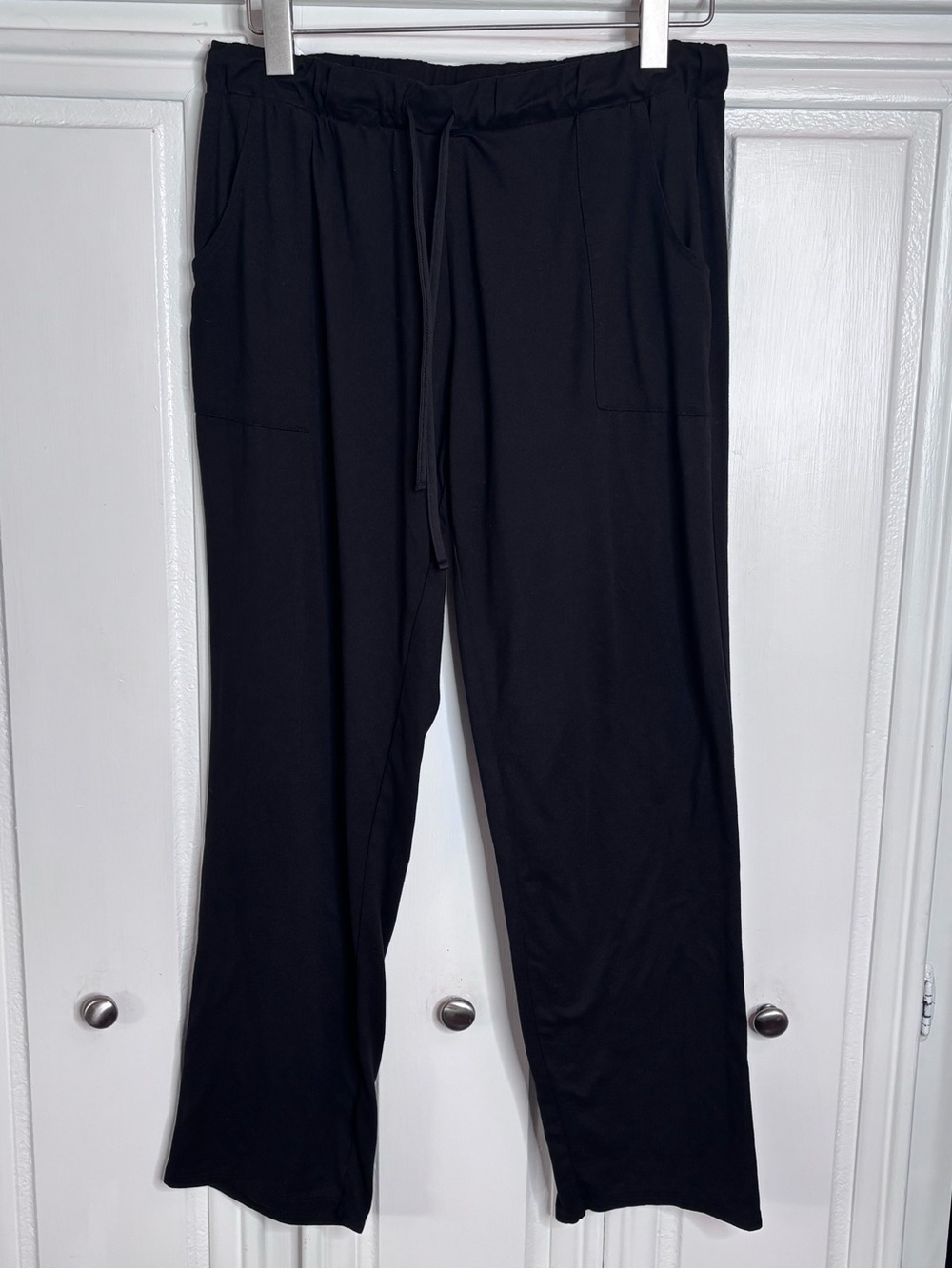 Lucky Brand Black Wide-Leg Drawstring Pants